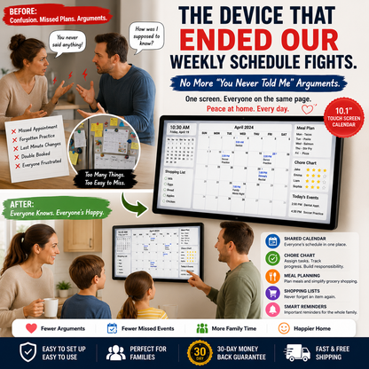 Zorenzaa™ 10.1inch Touch Screen Calendar