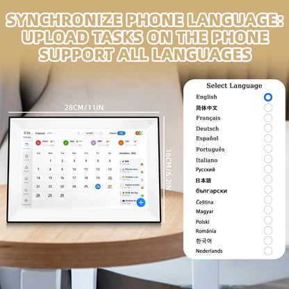 Zorenzaa™ 10.1inch Touch Screen Calendar