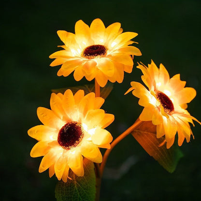 Zorenzaa@ Solar Powered LED Flower Lawn Lamp