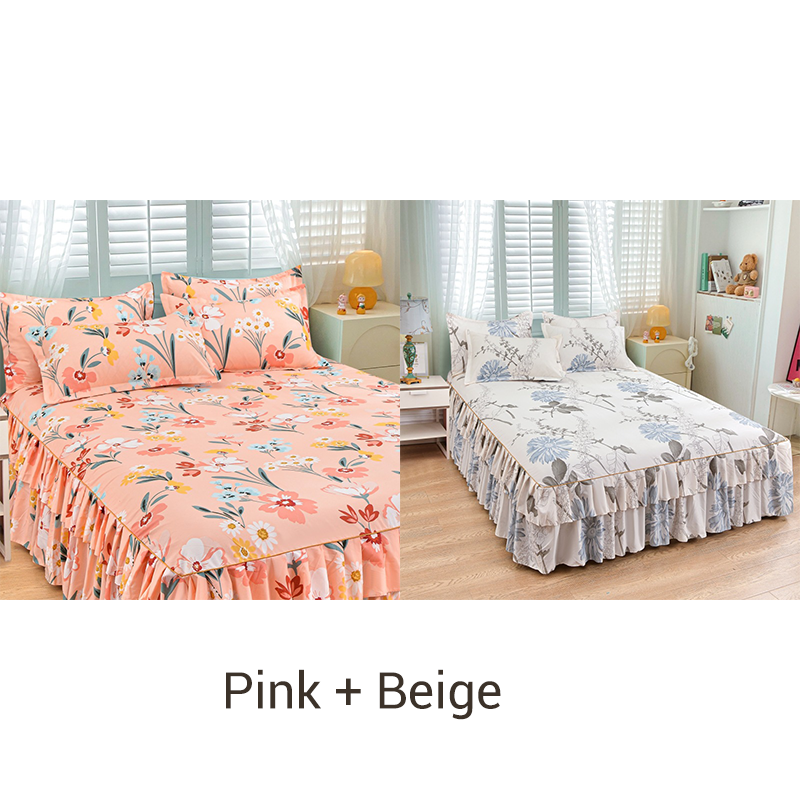 🛏️ 50% OFF NOW! 🎀 3-Piece Ruffled Bed Skirt Set – Elegant Design, Easy Fit & Complete Coverage 🛌